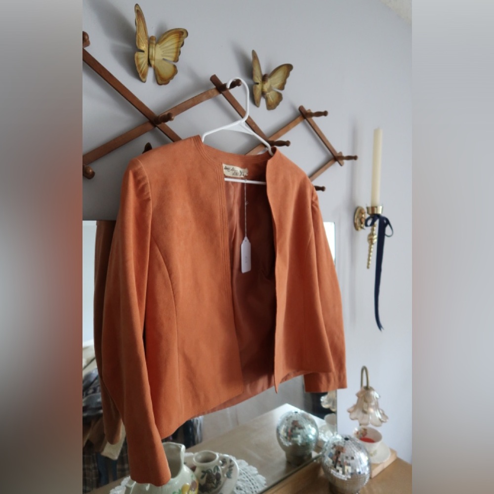 Vintage Adolf Schuman vintage suede jacket custom